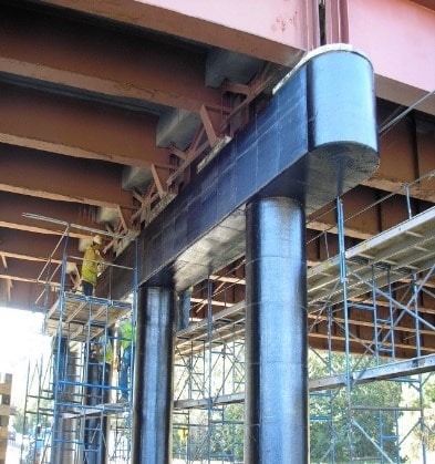 Bride Column Casing using Fiber Reinforced Plastic Composite