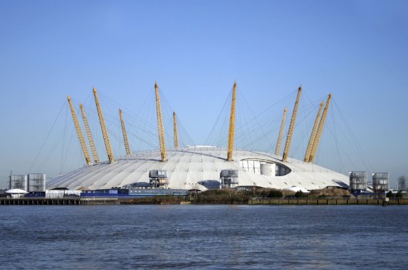 Cable Net Dome of O2 Arena in London