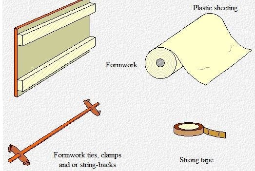 Equipment for repairs of concrete