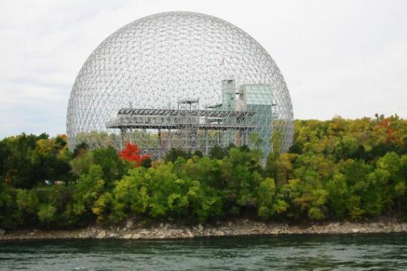 Geodesic Dome of Buckminster Fuller located in Los Angeles, California, US