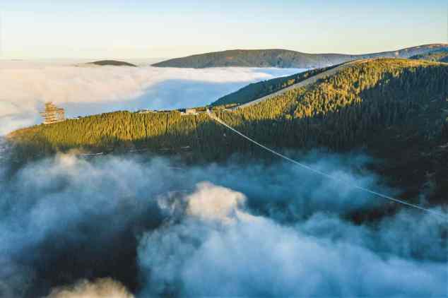 Aerial view of the Sky Bridge 721