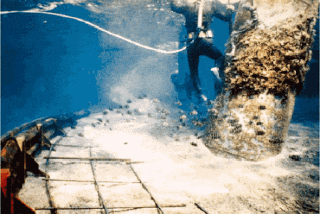 Non-Destructive Testing of Underwater Concrete Structures