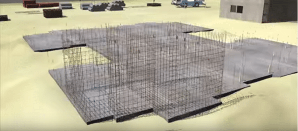 Reinforcing steel of walls